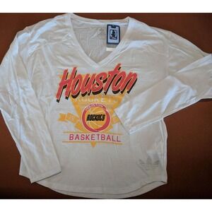 Adidas‎ Women's Small Houston Rockets Long Sleeve Tee Shirt T-Shirt NEW